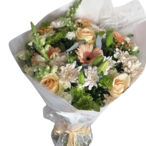 Virtuous - Bunch of Peach and cream flowers
